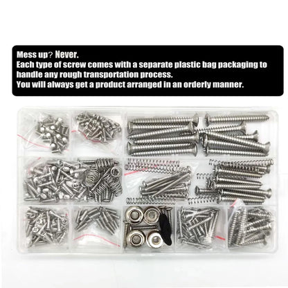 Vencetmat Guitar Screws Standard sizes suitable for guitar hardware, Uncoated