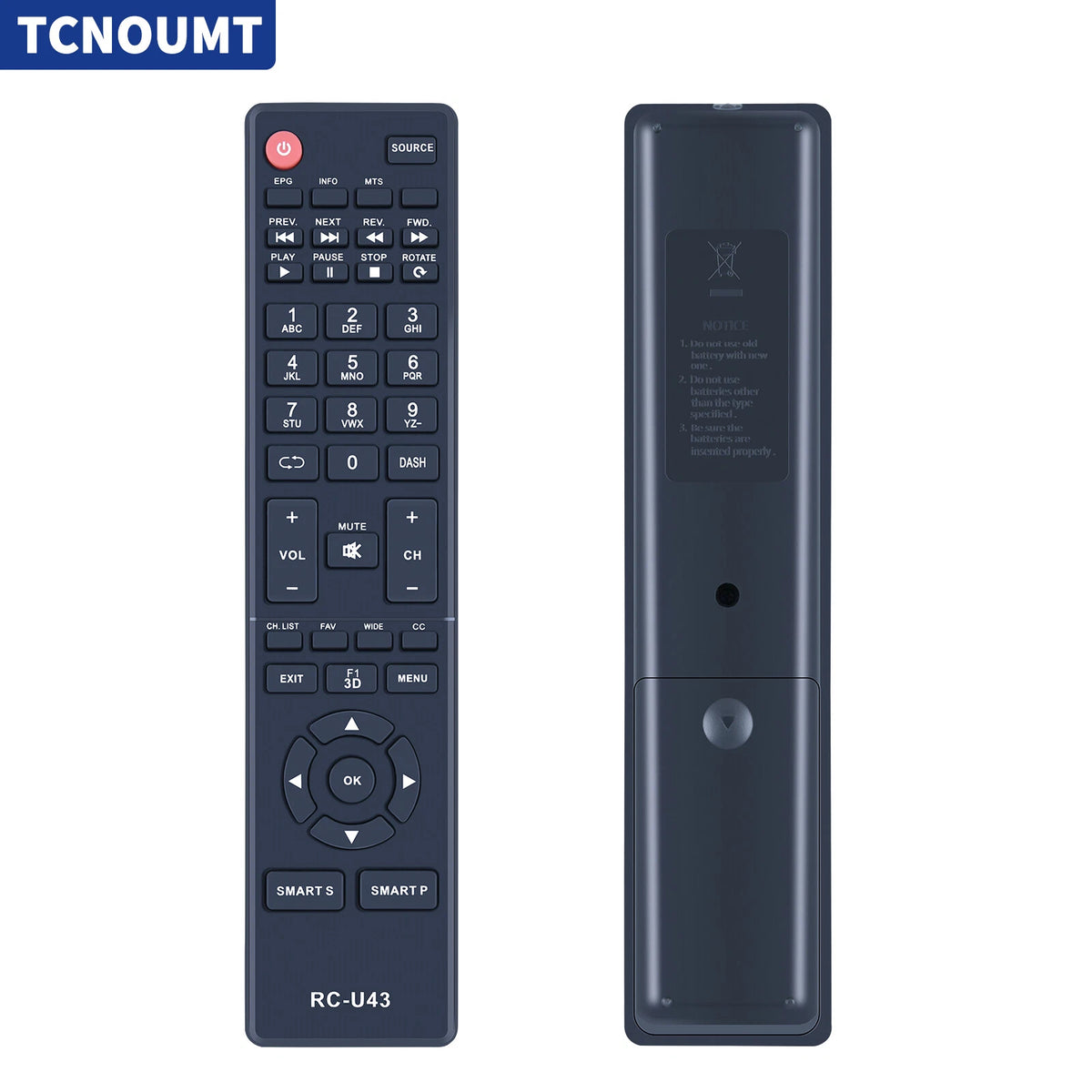 RC-U43 Remote Control For Memorex MLT3252 MLT5552 MLT4352