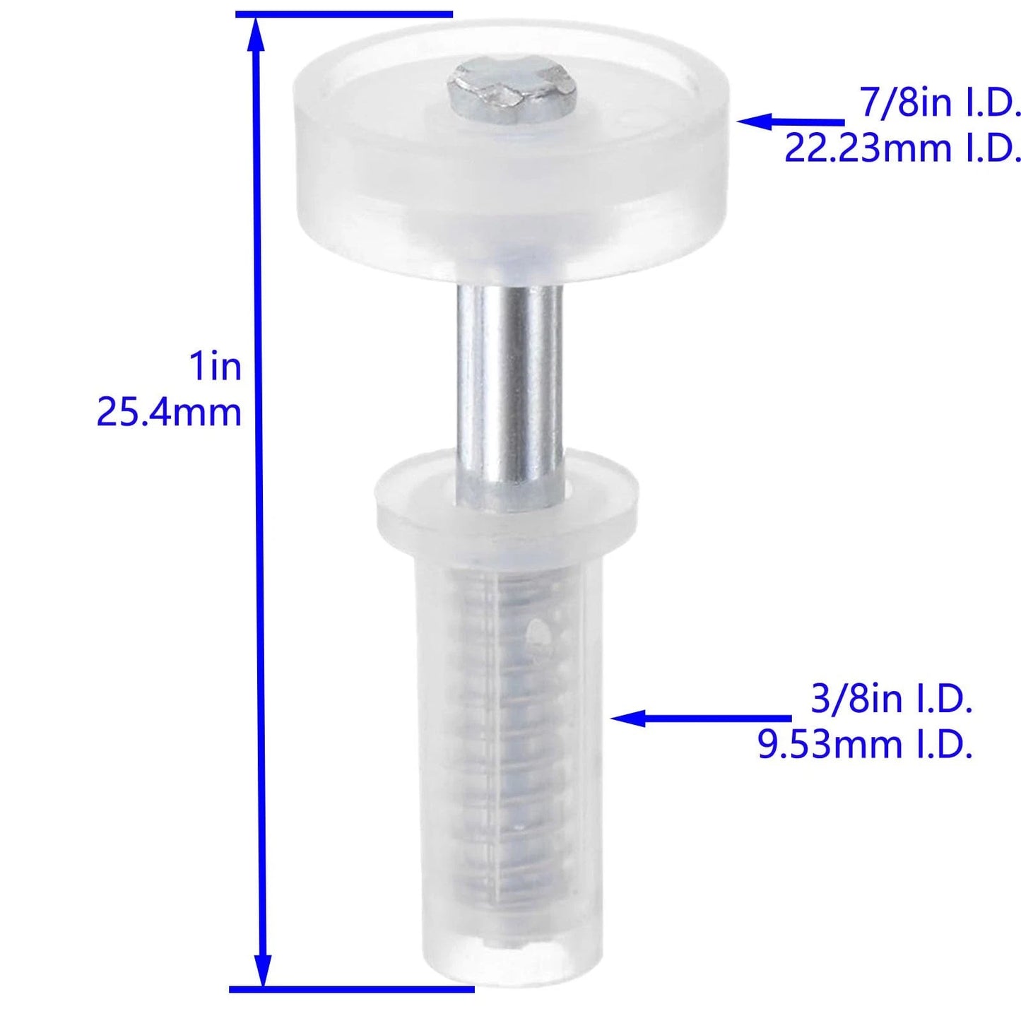 4 Pcs Bi-Fold Door Top Roller Guide Wheel and Pivot, Spring 2 Pack, 4