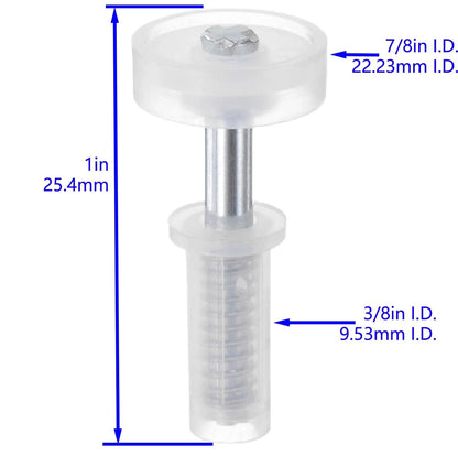 4 Pcs Bi-Fold Door Top Roller Guide Wheel and Pivot, Spring 2 Pack, 4