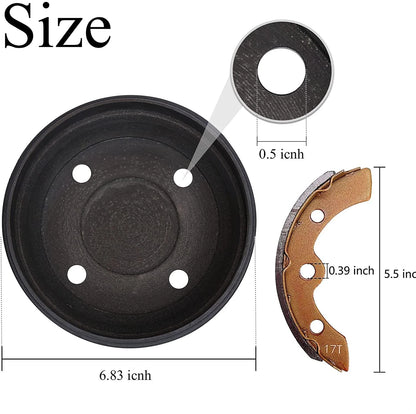 10L0L Golf Cart Brake Repair Kit for Club Car DS 1995-Up and With Spring