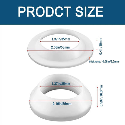 Drainage Seal,Universal Basin Drain Gasket Replacement White-4 Sets