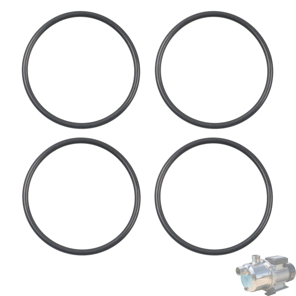 4-Pack Replacement O-Rings 355330 – for Pentair Filters, Skimmers, and Black