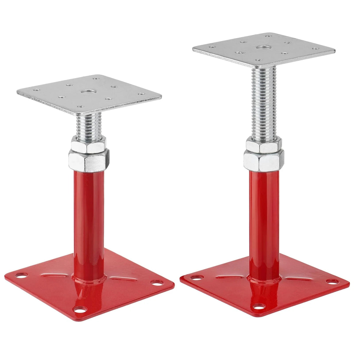 TRUCFUSION House Floor Jacks, 5-8" Height Range Adjustable Screw 2X, red