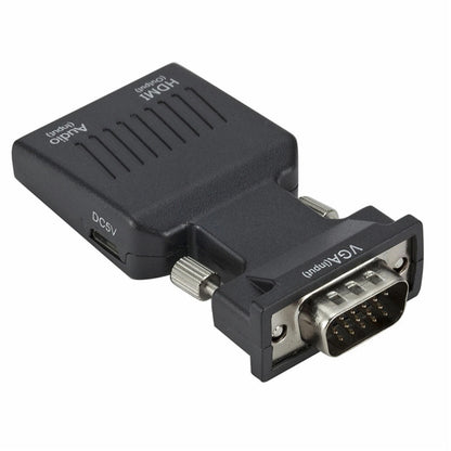 VGA Input To HDMI Output Adapter PC Laptop To HDTV Moniter Projecter Converter F