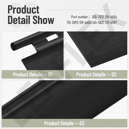 120-7012 Trailing Shield Flap Compatible with Toro 22" Recycler Black
