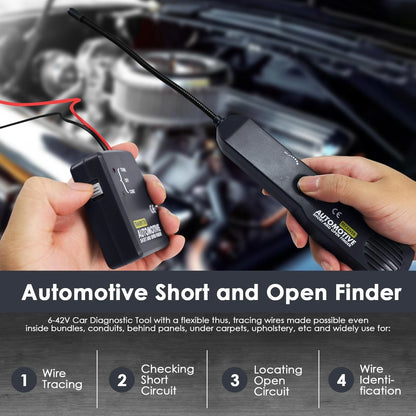 EM415 Automotive Circuit Breaker Finder DC 6-42V Wire Tracer Short and Black