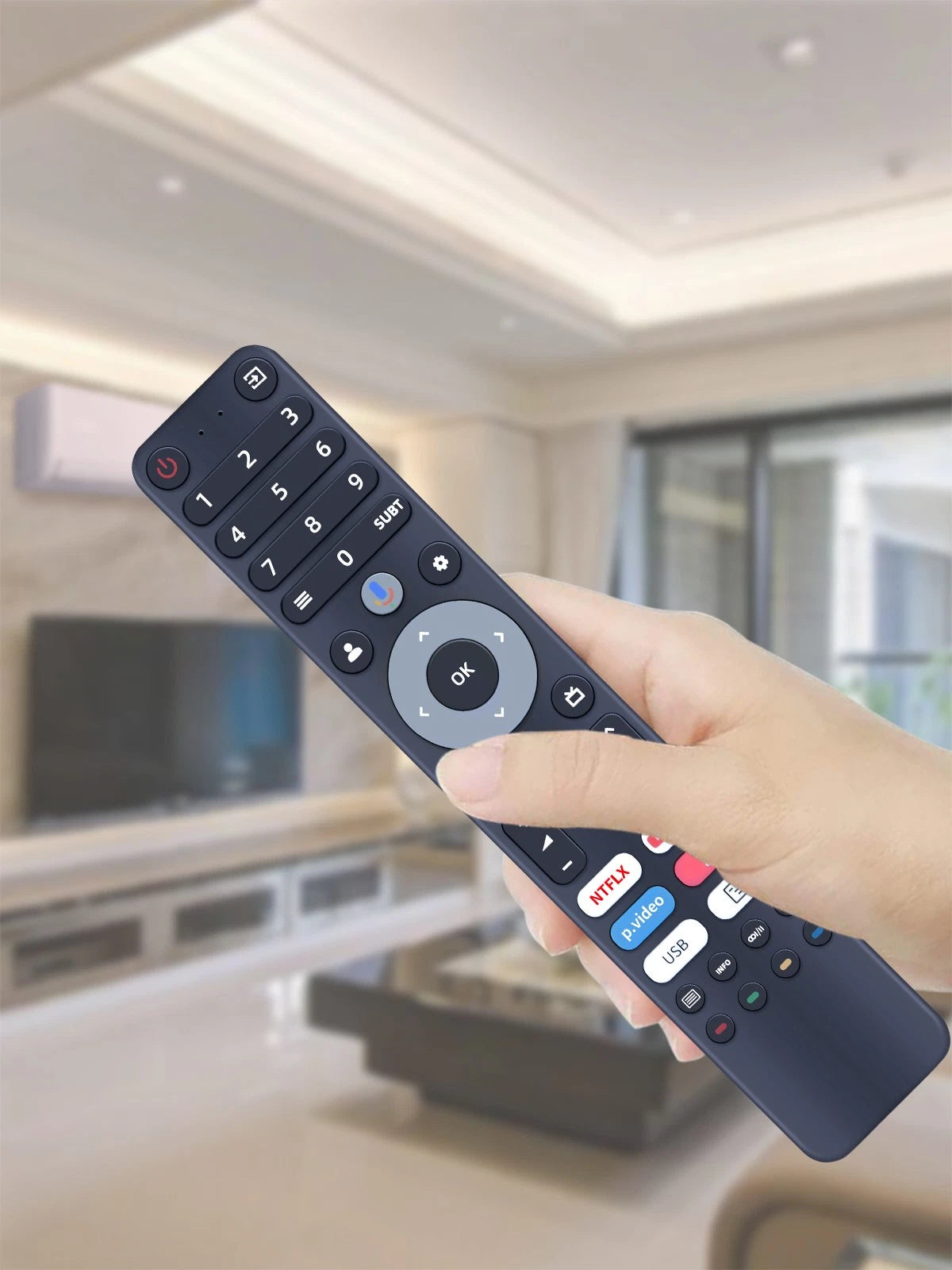 Remote Control For Chiq TV L32H7G L32H8CG L40H7G U43H7C L40M9G with Voice