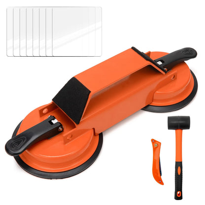 Floor Gap Fixer Tool for Floating Floors, Dual Suction Cup Flooring Repair...