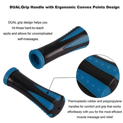 YANSYI Professional 9-Roller Deep Tissue Massage 1 Count (Pack of 1), Blue 1