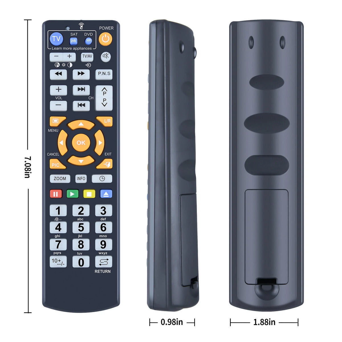 Universal Learning Remote Control L336 For TV VCR CBL DVD SAT STR-TV CD VCD HIFI