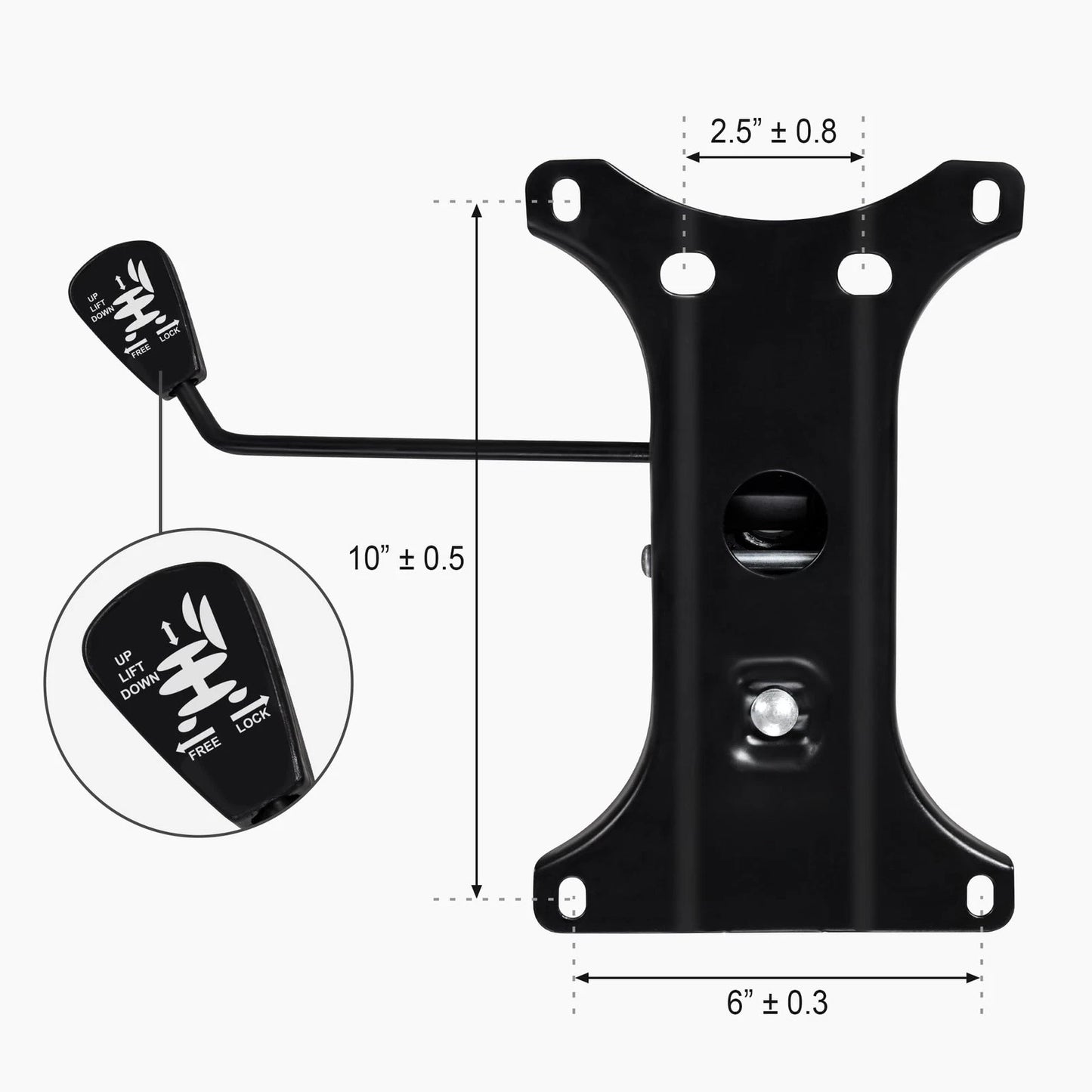 Frassie Nylon Gaming Chair Base 28 inches x 28 x 5 inches, Black