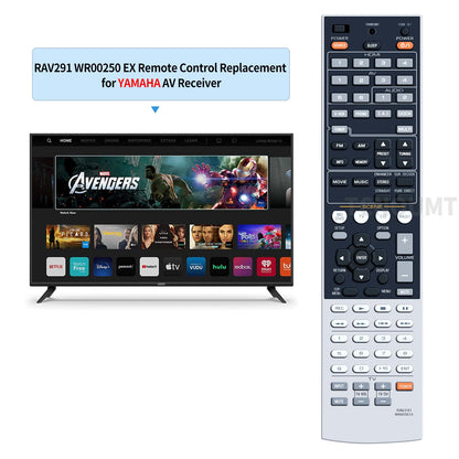 RAV291 WR00250 EX Remote Control For Yamaha TV AV Receiver HTR-6250 RAV292