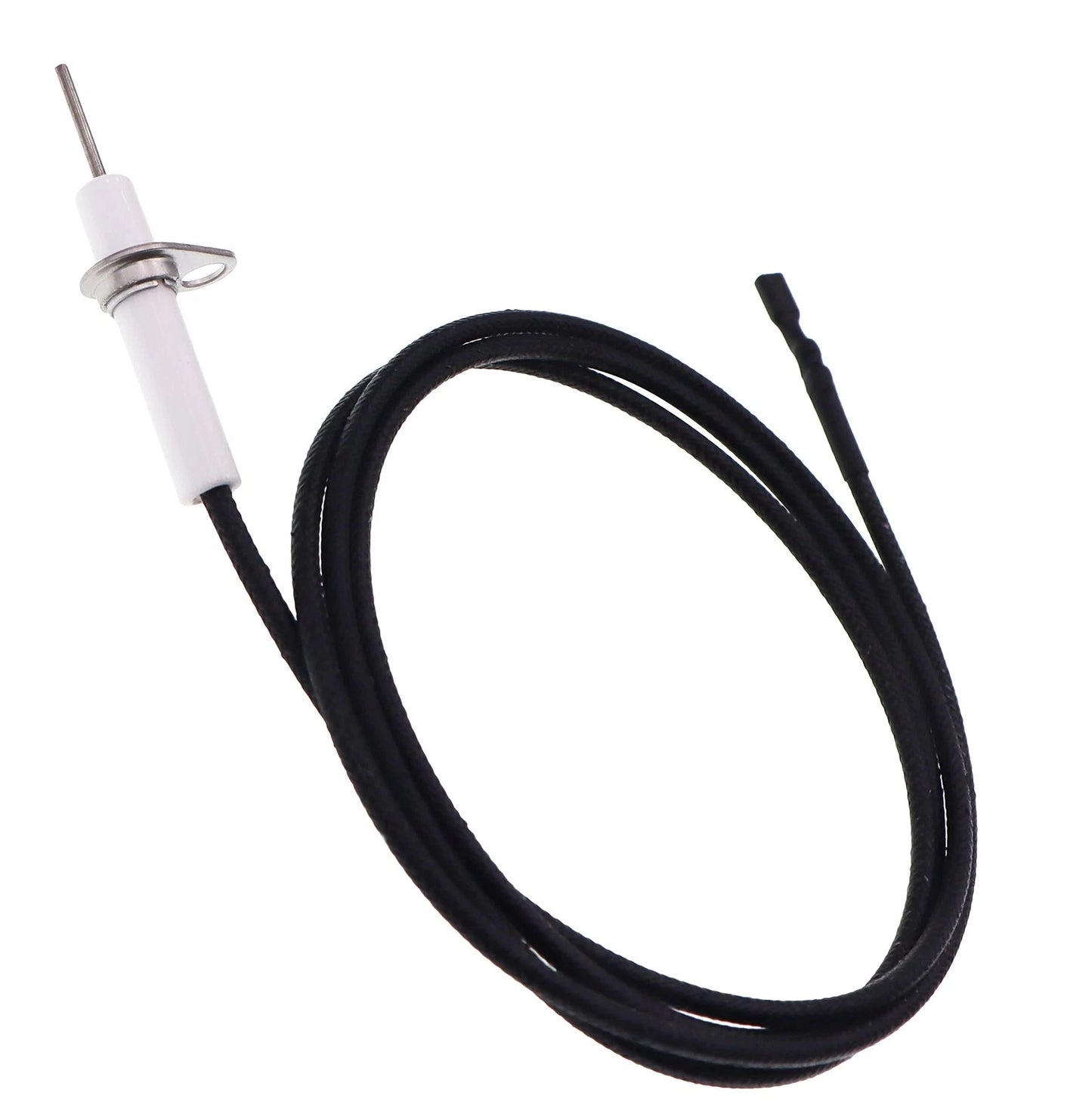 METER STAR 2Pc 38" Pulse Ignitor Wire & Ceramic rectangular pin, Black