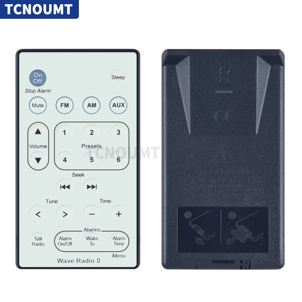 For Bose Wave Radio II AWR1B1 AWR1B2 Replacement Remote Control white