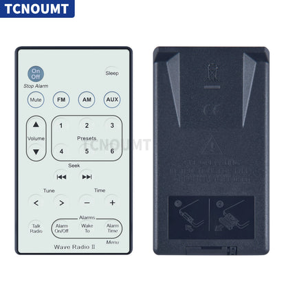 For Bose Wave Radio II AWR1B1 AWR1B2 Replacement Remote Control white