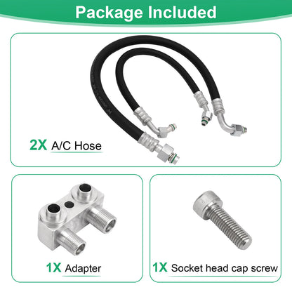 For 1982-1992 Camaro/Firebird LSX LS1 Conversion Engine Motor Swap A/C Line Kit