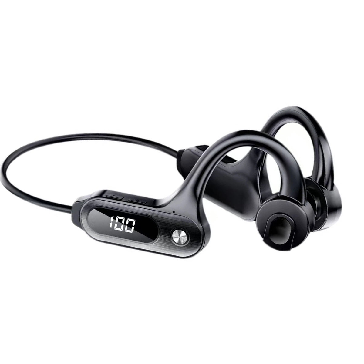 Bone Conduction Headphones Stable Transmission  LED Digital Screen Work