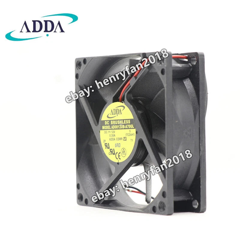 ADDA AD0812UB-A70GL Case Fan DC12V 0.30A 80*80*25mm UPS Cooling Fan