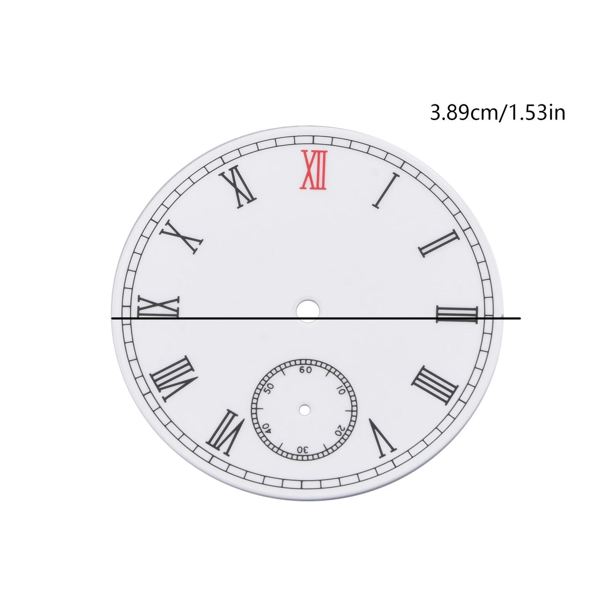 38.9mm Steel Large Roman Numerals Watch Dial Plate For Seagull ST3620 ETA 6498