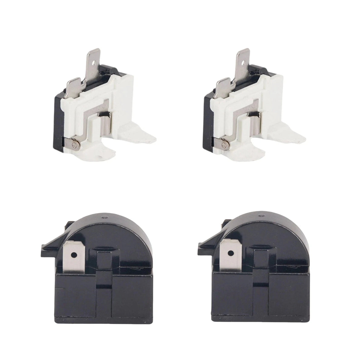 2x Starter Relay + 2x 6750C Thermal Overload Protector for Cooler Compressor