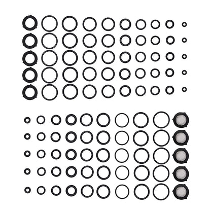 PWACCS High Pressure Washer O Ring Kit, Replacement Rubber for Black