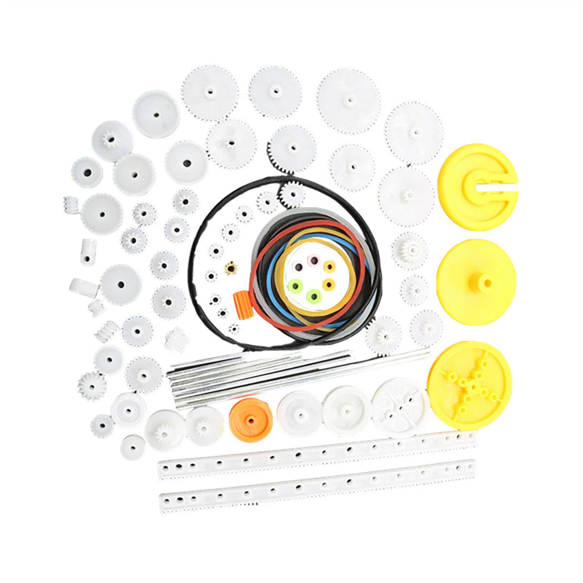 82Pcs Plastic Motor Gear Set For Toy Motor Car Robot Model Kit DIY Model Making