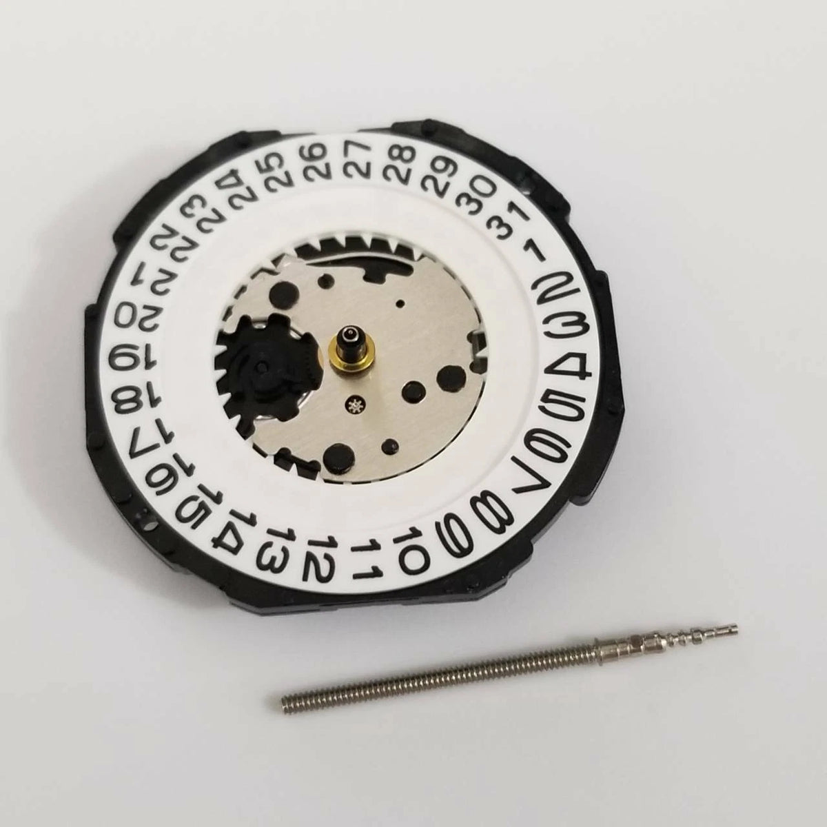 Durable 23.7mm 32,768 Hz Frequency Date At 3 Quartz Watch Movement PC32A