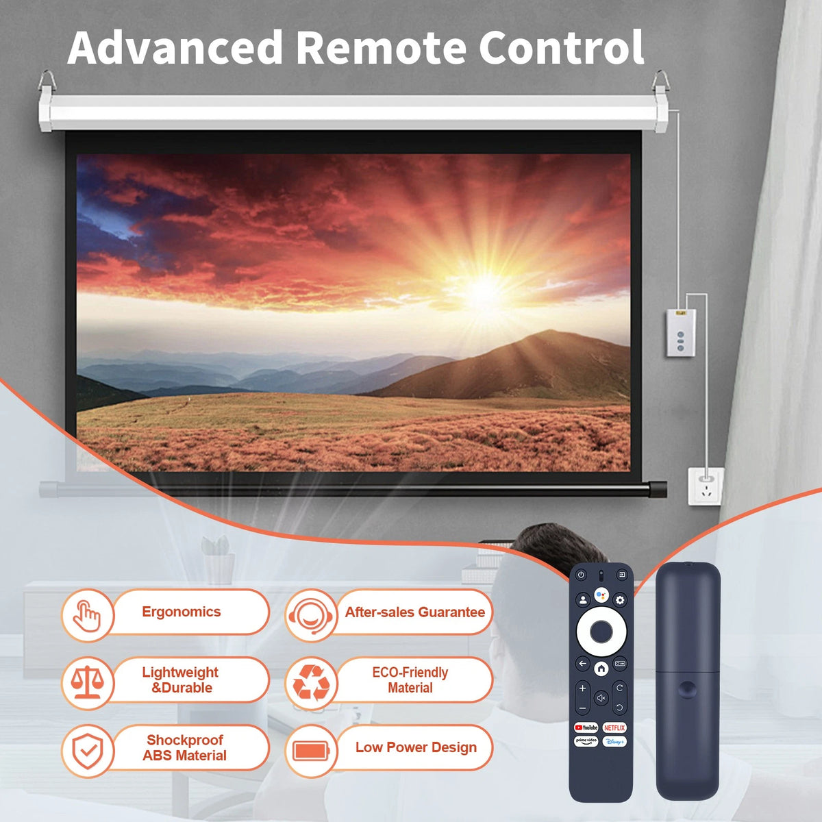 Voice Remote Control For Wanbo X5 Pro Smart Projector