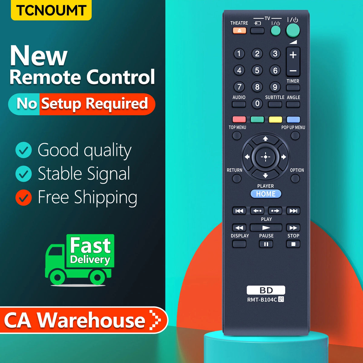 RMT-B104C For Sony Player Remote Control BDP-S185 BDP-S270