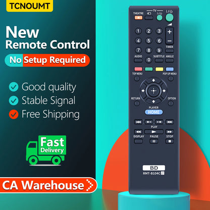 RMT-B104C For Sony Player Remote Control BDP-S185 BDP-S270