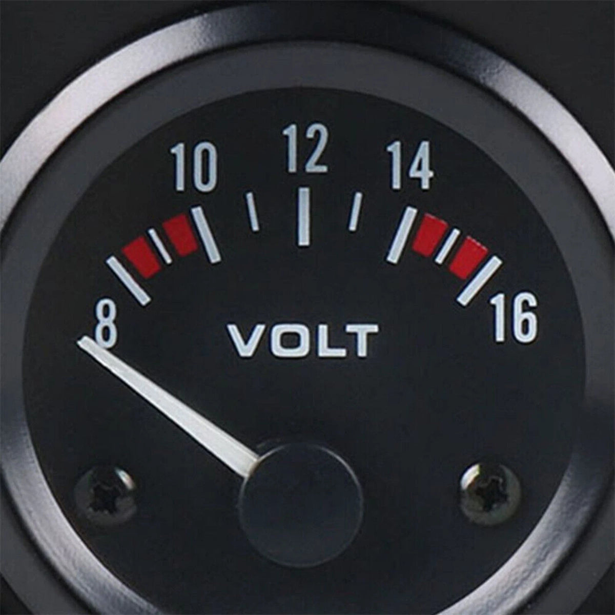 52mm Voltage Gauge LED Light 8~16V Voltmeter Panel Meter For Car High Quality