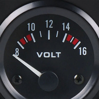 52mm Voltage Gauge LED Light 8~16V Voltmeter Panel Meter For Car High Quality
