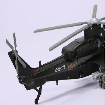 1/100 Chinese Armed WZ-10 Helicopter Model Military Plane Collection Souvenir D