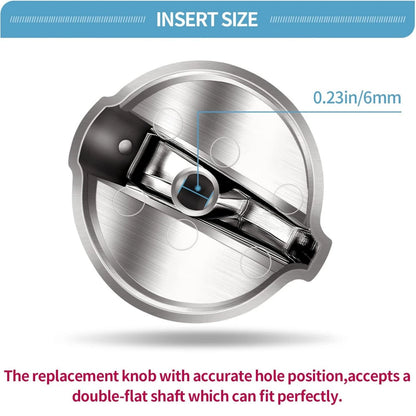 5PCS Stove Burner Control Knob Accessory For GE Range Oven Model JB840SP Series