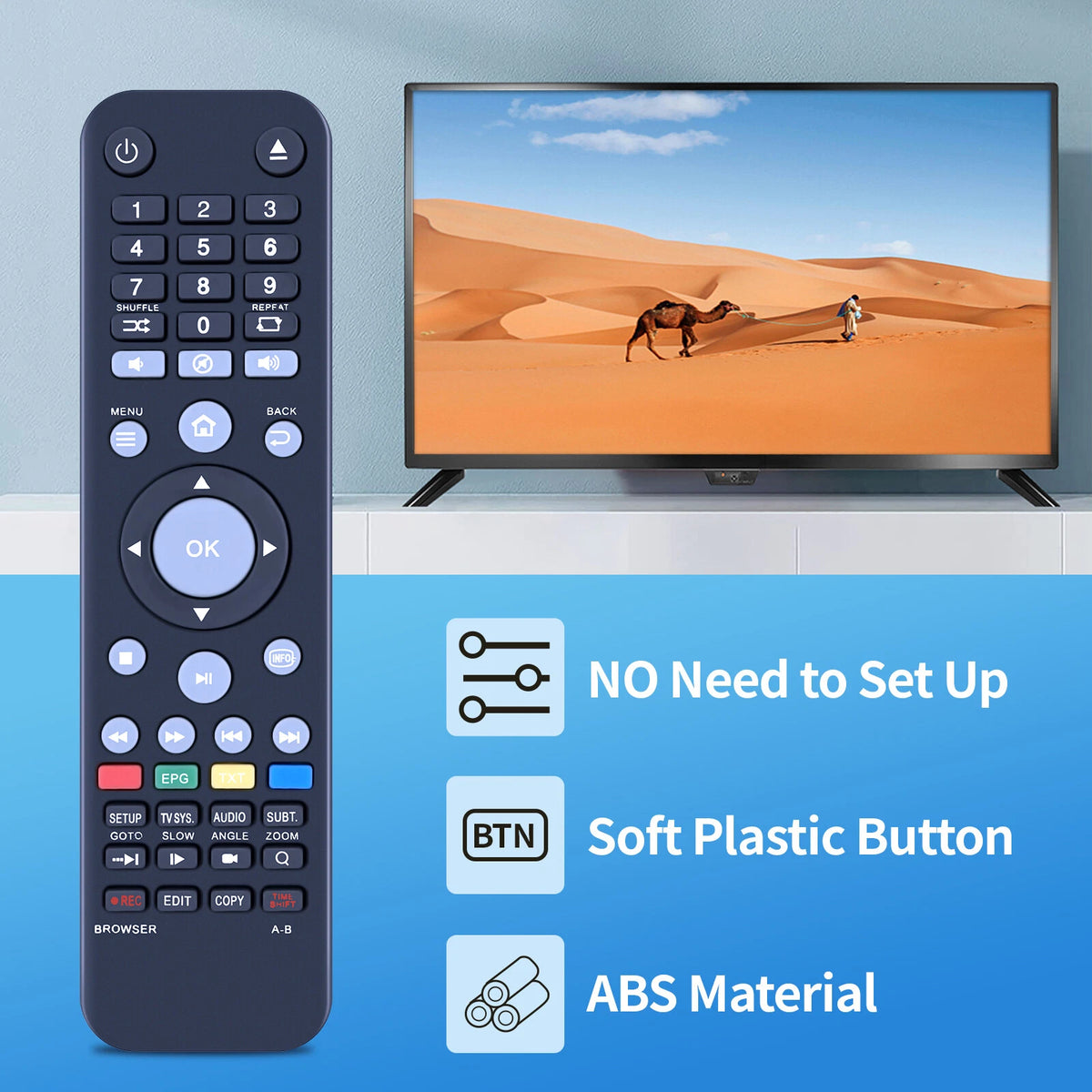 Remote Control For iconbit XDS1003D XDS73D 3D Network Media Player
