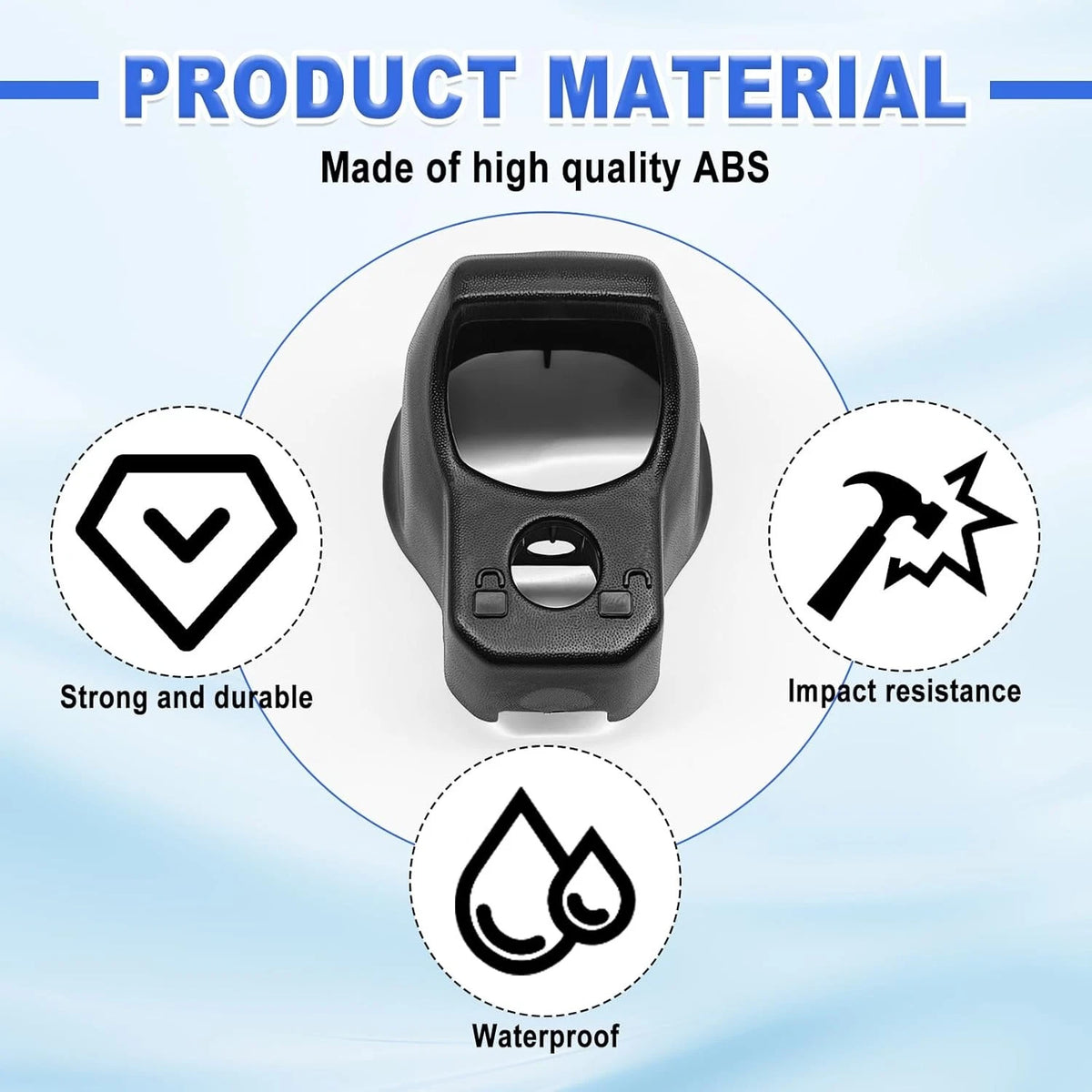 Backup Camera Bezel Trim Rear View Cover Case Black Aluminum Wheels...
