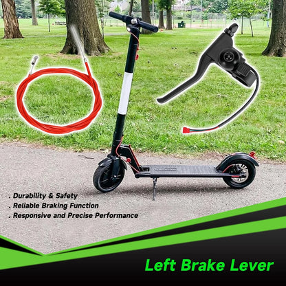 XIKOBY Universal Left Brake Handle Lever & Cable Compatible 74.5, Black