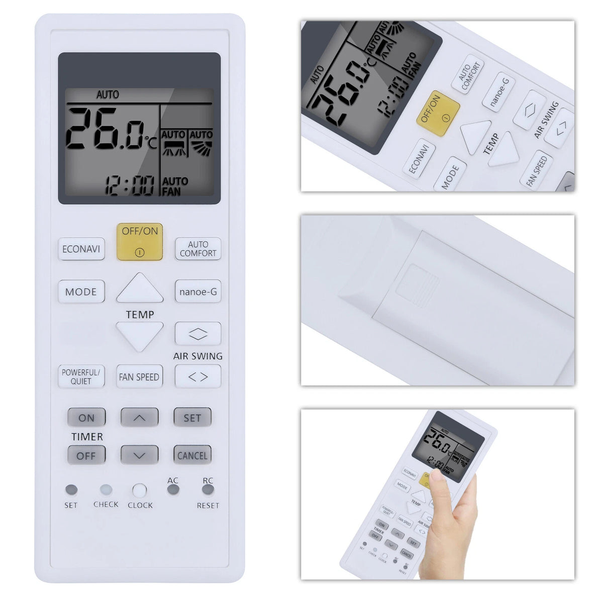 Remote Control For Panasonic Nanoe-G Split Unit Air Conditioner A75C12650