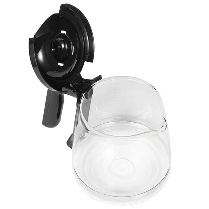 12 Cup Coffee Maker Replacement Pot Compatible with Mr. 12 Cups, Black, Clear