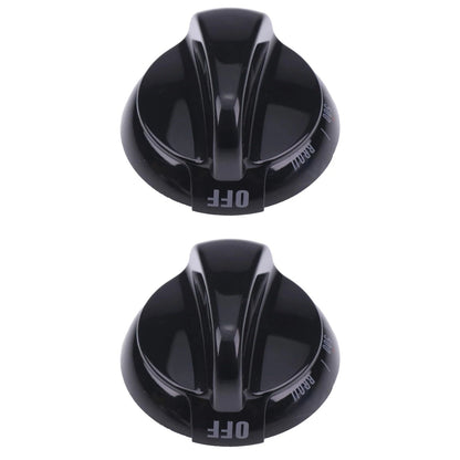 2PCS Control Knob Replacement Part WB03K10037 For GE Range Stove Oven Black