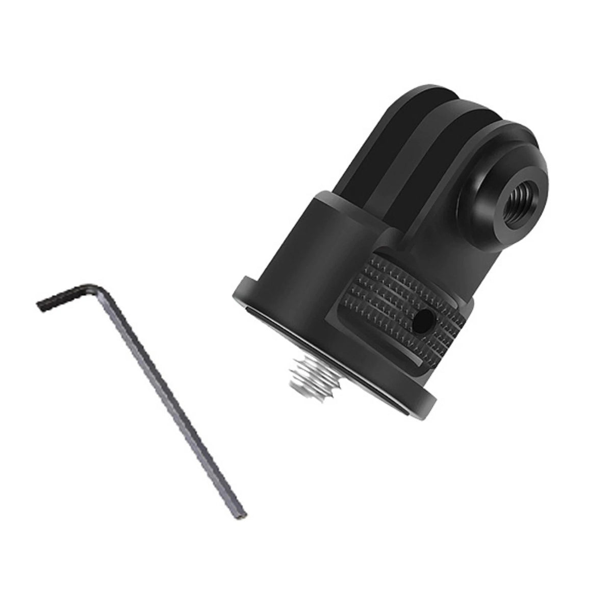Mini Tripod Mount Alloy Adapter 360 Swivel Disc Reinforced 1/4" Screw For GoPro