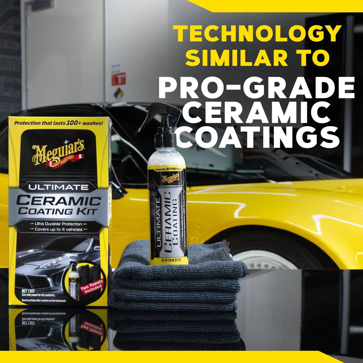 Meguiar's Ultimate Ceramic Coating Kit 8 Fl Oz (Pack of 1), As Shown