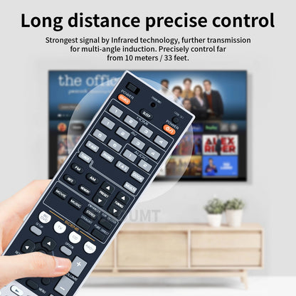 RAV291 WR00250 EX Remote Control For Yamaha TV AV Receiver HTR-6250 RAV292