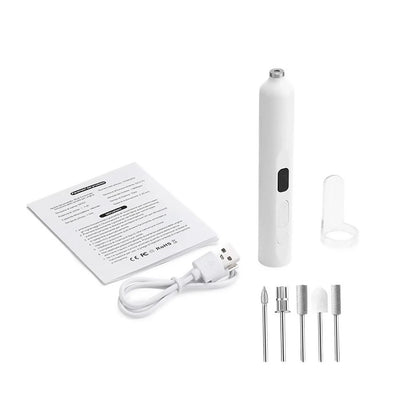 Manicure Pedicure Kit Cordless Nail Drill Dust Cover 13800RPM For Thick Nails