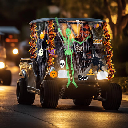Suncalla Halloween Golf Cart Decoration Kit-Halloween Car multicolor