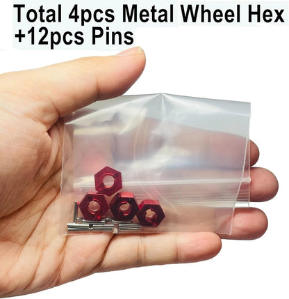 16440 Upgrade Metal Wheel Hex pins M20101 Hub Adapter for MJX Hyper Go H16BM...
