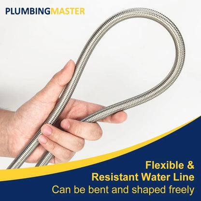 15FT Stainless Steel Braided Ice Maker Supply Line – 1/4″ 1pcs
