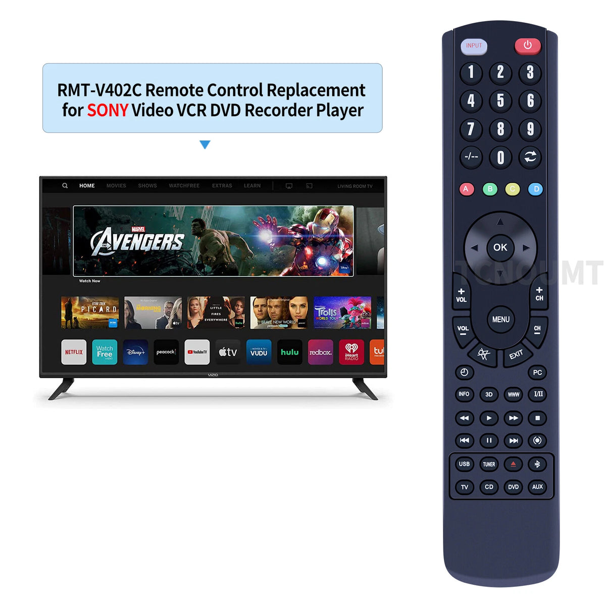 RMT-V402C Remote Control For Sony Video VCR RMT-V266A RMT-V307A RMT-V266B