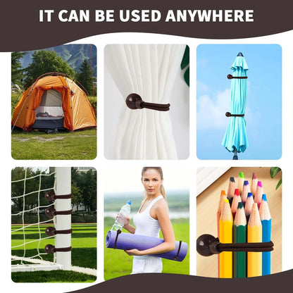 Bungee kit + end caps Universal Replacement 4.9"W x 5.1"H (2 Pack), Brown